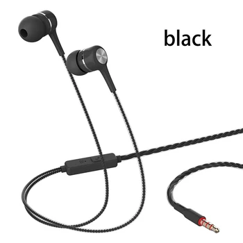 Наушники-вкладыши, наушники-вкладыши с микрофоном, 3,5 мм гарнитура с шумоподавлением Hifi, проводные наушники для громкой связи для MP3-плеера Xiaomi
