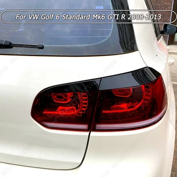 Новая Задняя Фара Брови Веко Крышки Крышка Лампы Наклейка Обвесы Отделка Для VW Golf 6 Standard MK6 GTI R 2008-2013 Глянцевый Черный