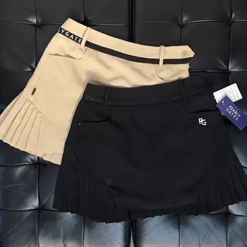 Новая осенняя короткая юбка, брюки для гольфа, женская мода Slim Fit, Тонкая плиссированная юбка, спортивные брюки, юбка с подкладкой.