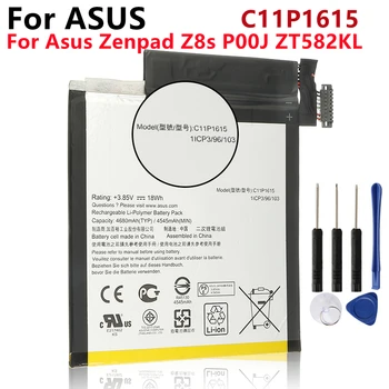 Новый Оригинальный высококачественный аккумулятор C11P1615 емкостью 4680 мАч для ASUS ZenPad Z8s P00J ZT582KL + Инструменты