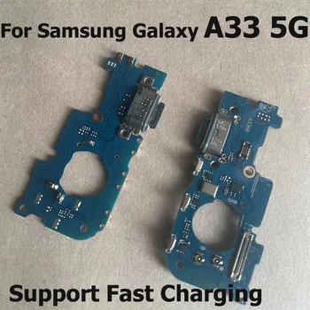 Новый разъем для зарядки, плата для Samsung Galaxy A33 5G, USB-плата для зарядки, гибкий кабель