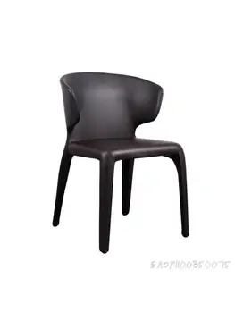 Обеденный стул из скандинавской кожи по индивидуальному заказу, Итальянский Легкий Роскошный Дизайнерский Креативный магазин, приемная, Современное кресло для переговоров