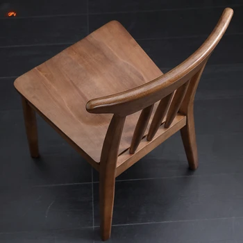 Обеденный стул из черного ореха, кухонный офис, современный простой домашний ресторан, стул из массива дерева, китайский стул, мебель Sillas WKDC