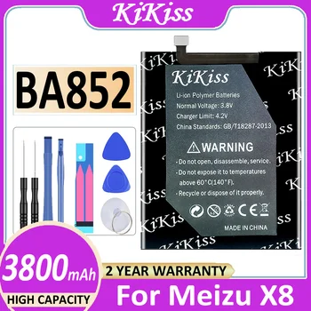 Оригинальный KiKiss BA852 100% Новый Аккумулятор Для Мобильного Телефона Meizu X8 Новейшего производства 3800 мАч Высококачественный Аккумулятор + Бесплатный Инструмент