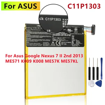Оригинальный Аккумулятор Большой Емкости C11P1303 4270 мАч Для ASUS Google Nexus 7 II 2nd 2013 ME571 K009 K008 ME57K ME57KL Батареи