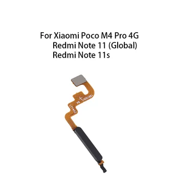 Оригинальный Гибкий Кабель Датчика Отпечатков пальцев Home Power Button Для Xiaomi Redmi Note 11 (Global) /Redmi Note 11s / Poco M4 Pro 4G