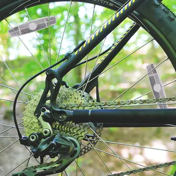 Отражатель для велосипедных спиц MTB, светоотражающий зажим для обода велосипедного колеса, детали для ночного велоспорта