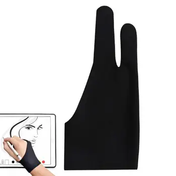 Перчатка на два пальца Черная перчатка для рисования на планшете для художника Ручка для рисования Графический планшет Бытовые Перчатки Правая Левая рука для художника