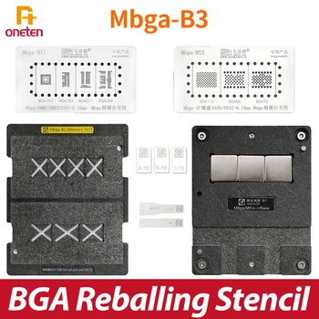 Платформа Трафарета для Реболлинга Amaoe Mbga-B3 BGA 7 в 1 для Флэш-памяти Телефона EMMC Плата Позиционирования Жесткого диска Стальная Сетка