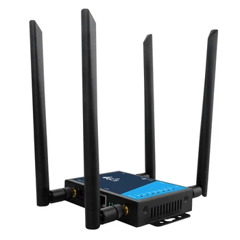 Подключаемый 4G Wi-Fi маршрутизатор промышленного класса 4G Широкополосный беспроводной маршрутизатор со слотом для SIM-карты, антенной, защитой брандмауэром
