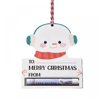 Рождественский новогодний кошелек с четким рисунком, Вес нетто изделия 20 г, Рождественская вешалка для кошелька, Рождественские подвески, Применимая сцена