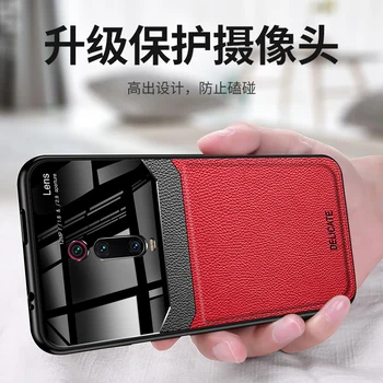 Роскошный Оригинальный Кожаный Противоударный Чехол Для Xiaomi Redmi K20 K20 Camera Protect Чехол Для Телефона Redmi K20 Pro С Силиконовой Рамкой Coque