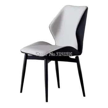 Скандинавский свет роскошный стул для столовой современный минималистский дизайн дома, стул чистый красный минималистский кофе ресторан стул