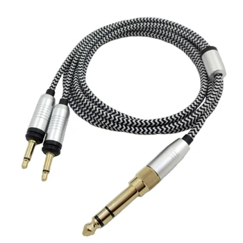 Сменный шнур гарнитуры для Focal ELEGIA Upgrade Cable 3,5 мм, штекер 6,35 мм, двойная замена штекерного шнура 3,5 мм