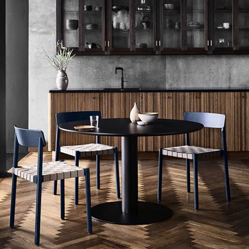 Современный дизайнерский льняной лентой роскошный обеденный стул Nordic fashion Relax Обеденный Ресторанный стул cadeira Мебель для кухни HY