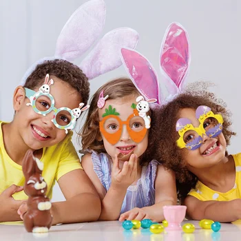 Тематическая вечеринка с пасхальными украшениями, 3D-очки, очки на день рождения, реквизит для Пасхальной вечеринки, принадлежности