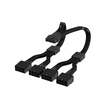 Удлинительный кабель RTX 4090 4080 4070TI с 16-контактными (12 + 4) и 4x8-контактными разъемами PCI-E 5.0, совместимый с 12-контактными и 4x8-контактными кабелями 4090 4080 4070TI