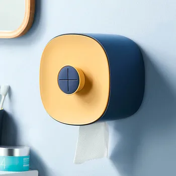 Универсальный Настенный держатель для хранения туалетной бумаги, Водонепроницаемый Диспенсер для рулонов туалетной бумаги, коробка для одноразовых полотенец для лица, Аксессуары для ванной комнаты