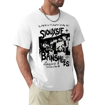 Футболки Siouxsie flyer, мужские футболки на заказ, летние топы, винтажная одежда, простые черные футболки, мужские