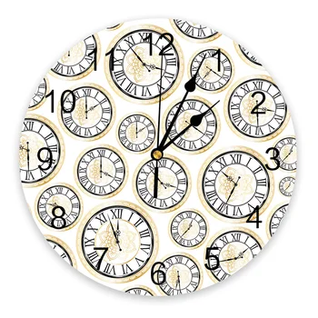 Часы Настенные часы с цветком лотоса, бесшумные цифровые часы для украшения дома, спальни, кухни, подвесные часы