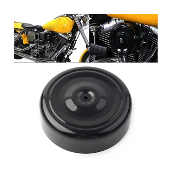 Черная 7-Дюймовая Крышка Воздухоочистителя для Мотоцикла Harley Touring Softail Dyna FL FX FXST FLST FXR XL FXD FLT Круглая Рябь