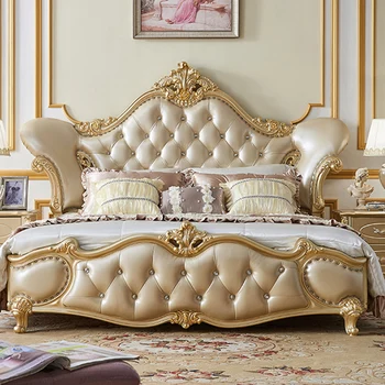 Японский каркас кровати, скандинавская современная мягкая кровать, Эстетическая роскошь, Queen Size, Cama, Мебель для супружеской спальни